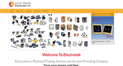 Desktop Screenshot of electrotek-me.com
