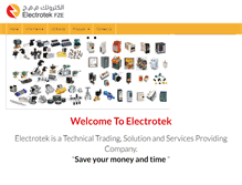 Tablet Screenshot of electrotek-me.com